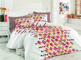 Постельное белье Cotton Box Majoli Serried Red