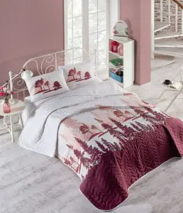 Покрывало Eponj Home Doga bordo