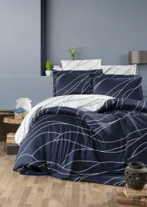 Постельное белье First Choice Mesi Navy Blue