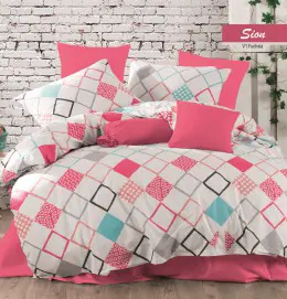 Постельное белье Cotton Box Majoli Sion V1 Fusya