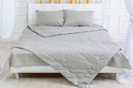 Набор MirSon №2524 Eco-Soft Light Gray 116-5703 (одеяло + 2 подушки + 2 наволочки + простынь)