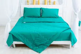 Набор MirSon №2605 Silk Kapok 17-4735 Caterina (одеяло + 2 подушки + 2 наволочки + простынь)