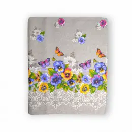 Скатерть кухонная Home Line "Фиалковые бабочки"