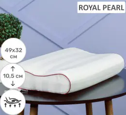 Подушка ортопедическая MirSon №6087 Noble stripe Royal Pearl