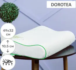 Подушка ортопедическая MirSon №6101 Green nature Dorotea