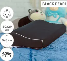Подушка ортопедическая MirSon №6113 Delicate satin Black Pearl KIDDY Boy