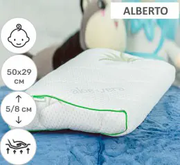 Подушка ортопедическая MirSon №6123 Green nature Alberto KIDDY