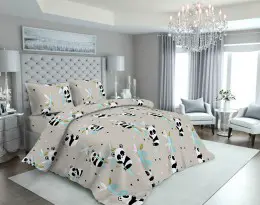 Комплект постельного белья MirSon 17-0504 Panda is gray Детский