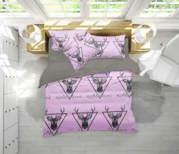 Постельное белье MirSon 17-0516 Noble deers pink
