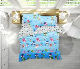 Постельное белье MirSon 17-0521 Sharks blue