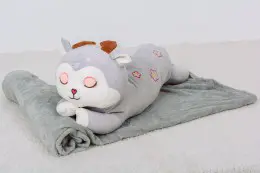Плед MirSon детский 1056 Roe deer Grey + подушка