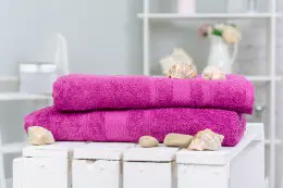 Набор полотенец MirSon 5011 SoftNes Plum 50x90 см + 70x140 см - 2 шт