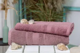 Набор полотенец MirSon 5013 SoftNes Violet 50x90 см + 70x140 см - 2 шт