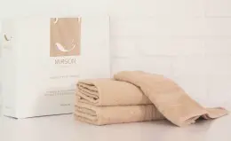 Набор полотенец MirSon 5084 Elite SoftNes Beige 50x90 см + 70x140 см + 100x150 см - 3 шт