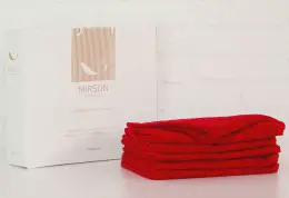 Набор полотенец MirSon 5070 Elite SoftNes Bordo 50x90 см - 6 шт