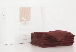 Набор полотенец MirSon 5071 Elite SoftNes Brown 50x90 см - 6 шт