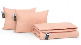 Набор антиаллергенный MirSon BamBoo 1744 Eco Light Coral (одеяло + 2 подушки)