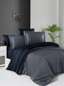 Постельное белье First Choice Dark grey Navy Blue