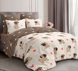 Комплект постельного белья MirSon 17-0566 Pug-dog