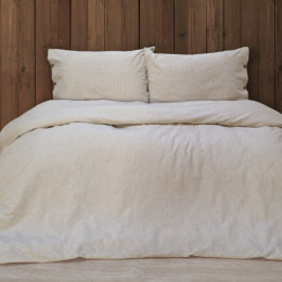Постельное белье Lotus Home Washed cotton Pinstripe kahve-bej 