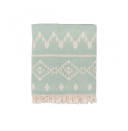 Полотенце Barine Pestemal Kilim Mint ментоловое 90х160 см