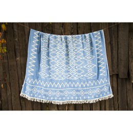 Покрывало Barine Kilim Throw Blue голубой 130х170 см 
