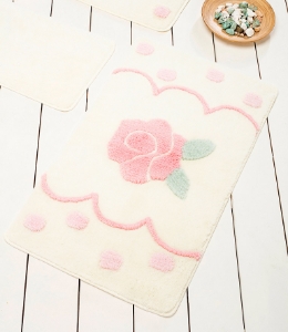 Коврик в ванную Chilai Home Rose Dot ecru