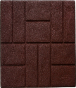 Коврик придверный Izzihome Torn Brick коричневый