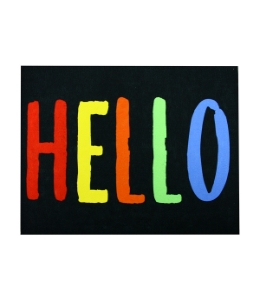 Коврик придверний Peppina Izzihome Renkli Hello
