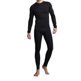 Термобелье с начесом Silkworld underwear черное мужское