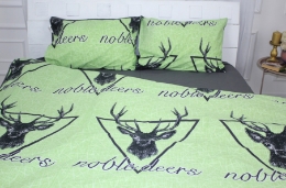 Пододеяльник 17-0515 Noble Deers Lime ranforce-elite MirSon
