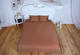 Пододеяльник 00-0181 Natural Brown Active сатин однотонный Nostra