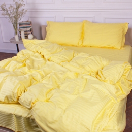 Пододеяльник 30-0003 Intense Yellow сатин-страйп MirSon