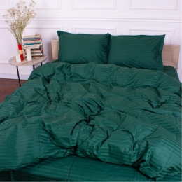Пододеяльник 30-0017 Green сатин-страйп MirSon