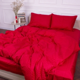 Пододеяльник 30-0018 Red сатин-страйп MirSon