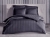 Наволочка с кантом Stripe Solar SoundSleep сатин-страйп черная, фото