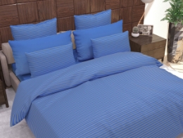 Комплект наволочек Stripe Navy Blue SoundSleep сатин-страйп синий