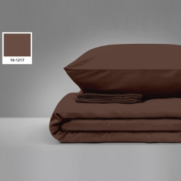 Наволочка MirSon бязь 19-1217 Chocolate Perla однотонная коричневая