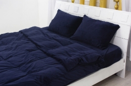 Наволочка Велюр Winter Frost 28-0006 Navy blue Velvet MirSon