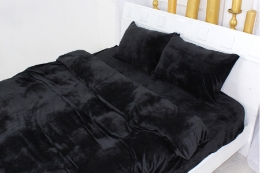 Наволочка Велюр Winter Frost 28-0007 Black Velvet MirSon
