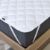 Наматрасник антиаллергенный стеганый с лентами по углам Comfort Ideia белый, фото