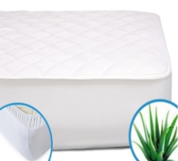 Наматрасник MirSon Стандарт Cotton Aloe vera 262 с резинкой по периметру
