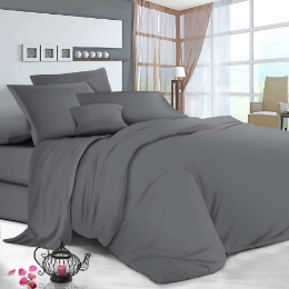 Простынь на резинке Manner Grey SoundSleep бязь