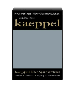 Простынь фланелевая на резинке Kaeppel 570 серая