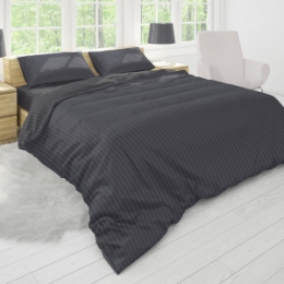 Простынь на резинке Stripy Graphite SoundSleep бязь