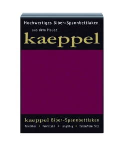 Простынь фланелевая на резинке Kaeppel 522 бордо