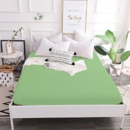 Простынь на резинке 16-0237 Foliage Mikrosatin Premium MirSon