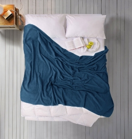 Махровая простынь Mojalica Blue Iris Home