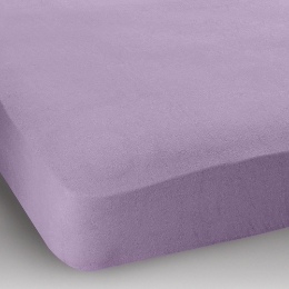 Простынь натяжная махровая Lilac Jersey havlu Ютек