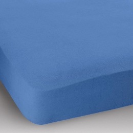 Простынь натяжная махровая Blue Jersey havlu Ютек